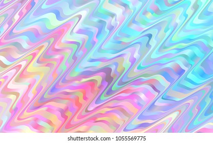 Light Blue, Red vector background with liquid shapes. Shining illustration, which consist of blurred lines, circles. Textured wave pattern for backgrounds.