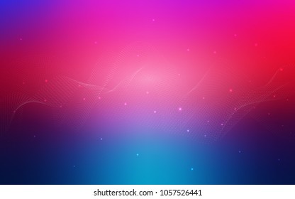 Light Blue, Red vector background with dots. Modern abstract illustration with colorful water drops. The pattern can be used for beautiful websites.