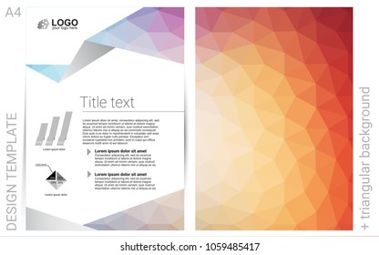 Light Blue, Red vector  background for presentations. Booklet with textbox on colorful abstract background. Pattern for ads, leaflets, labels of your business.
