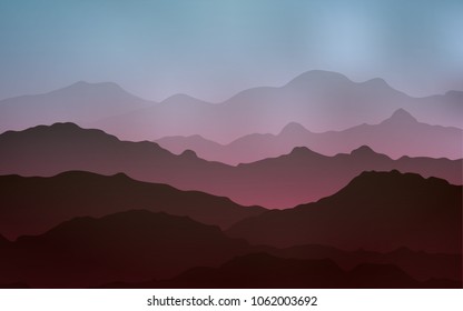 Light Blue, Red vector background with liquid shapes. Colorful illustration in abstract mountain style with gradient. Textured wave pattern for backgrounds.