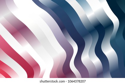 Light Blue, Red vector background with curved circles. An elegant bright illustration with gradient. A new texture for your  ad, booklets, leaflets.