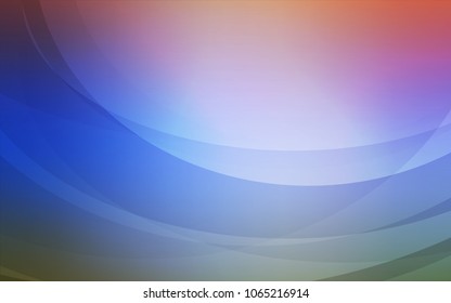 Light Blue, Red vector background with abstract circles. Creative illustration in halftone marble style with gradient. A completely new template for your business design.