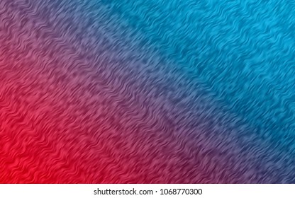 Light Blue, Red vector background with bent ribbons. A completely new color illustration in marble style. A completely new template for your business design.