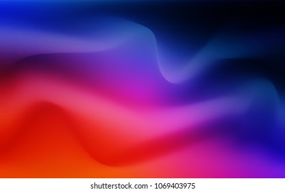 Light Blue, Red vector background with lamp shapes. A sample with blurred bubble shapes. Marble design for your web site.
