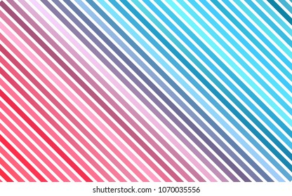 Light Blue, Red vector background with straight lines. Shining colored illustration with narrow lines. The template can be used as a background.