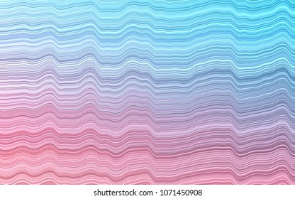 Light Blue, Red vector background with bent lines. Geometric illustration in marble style with gradient.  A completely new marble design for your business.