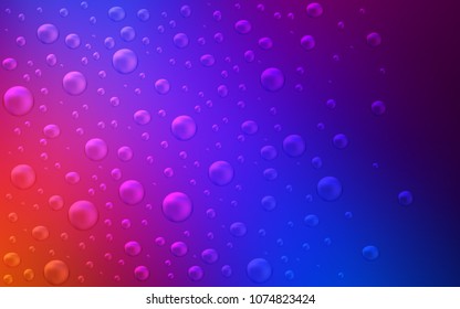 Light Blue, Red vector background with bubbles. Illustration with set of shining colorful abstract circles. The pattern can be used for beautiful websites.