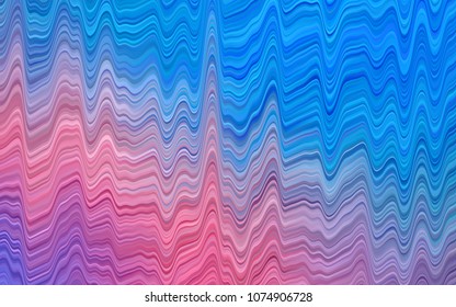Light Blue, Red vector background with lava shapes. Brand-new colored illustration in marble style with gradient. A completely new marble design for your business.