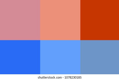 Light Blue, Red vector background with bright palette. Colorful gradient set with collection of rainbow colors. Pattern for easy creation of leaflets, banners, booklets.
