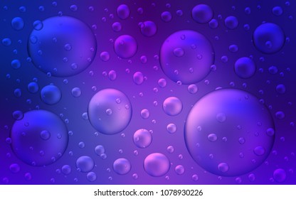 Light Blue, Red vector background with bubbles. Blurred bubbles on abstract background with colorful gradient. Beautiful design for your business natural advert.