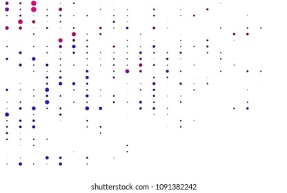 Light Blue, Red vector  background with dots. Abstract illustration with colored bubbles in nature style. Completely new template for your brand book.