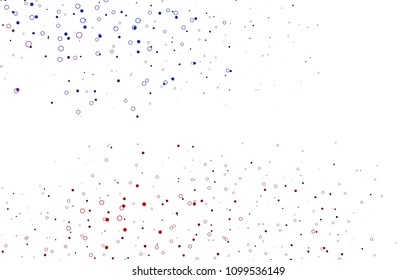 Light Blue, Red vector  background with bubbles. Illustration with set of shining colorful abstract circles. New design for ad, poster, banner of your website.