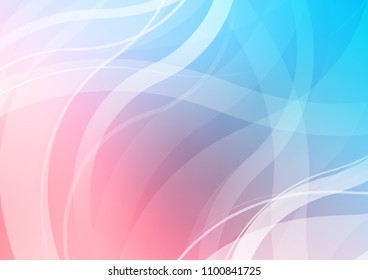 Light Blue, Red vector background with lava shapes. Shining crooked illustration in marble style. The template for cell phone backgrounds.