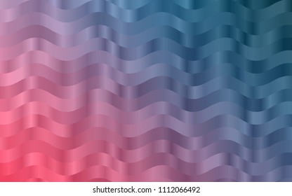Light Blue, Red vector background with bent lines. Brand-new colored illustration in marble style with gradient. A new texture for your  ad, booklets, leaflets.