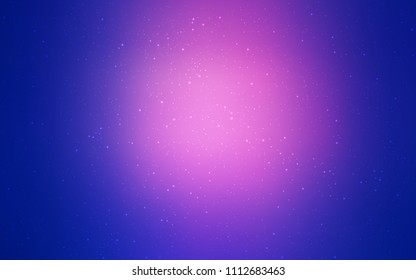 Light Blue, Red vector background with galaxy stars. Space stars on blurred abstract background with gradient. Best design for your ad, poster, banner.