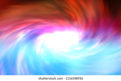 Light Blue, Red vector background with galaxy stars. Modern abstract illustration with Big Dipper stars. Pattern for astrology websites.