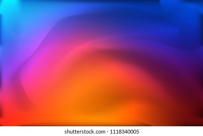 Light Blue, Red vector background with lamp shapes. Glitter abstract illustration with wry lines. Textured wave pattern for backgrounds.