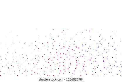 Light Blue, Red vector  background with bubbles. Beautiful colored illustration with blurred circles in nature style. New design for ad, poster, banner of your website.