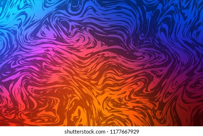 Light Blue, Red vector background with curved circles. A vague circumflex abstract illustration with gradient. Textured wave pattern for backgrounds.