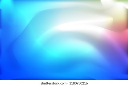 Light Blue, Red vector background with curved circles. A completely new color illustration in marble style. A completely new template for your business design.