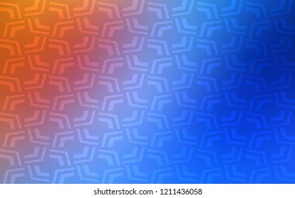 Light Blue, Red vector background with lava shapes. Shining crooked illustration in marble style. A new texture for your  ad, booklets, leaflets.