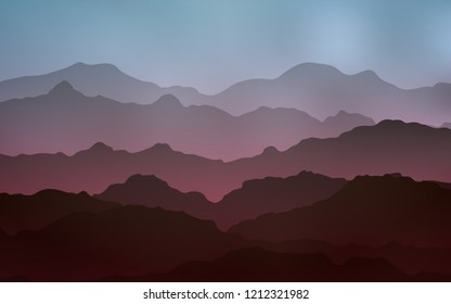 Light Blue, Red vector background with bent ribbons. A vague circumflex abstract illustration with gradient. Textured wave pattern for backgrounds.