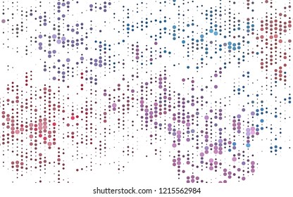 Light Blue, Red vector background with bubbles. Illustration with set of shining colorful abstract circles. Pattern for beautiful websites.