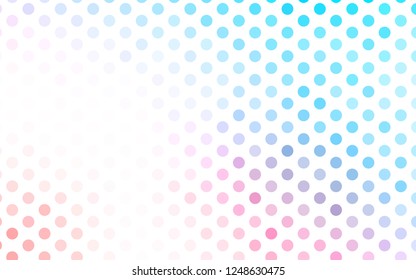 Light Blue, Red vector background with bubbles. Blurred decorative design in abstract style with bubbles. Design for posters, banners.