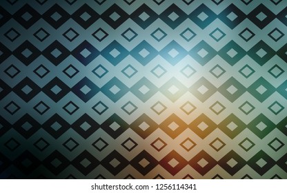 Light Blue, Red vector background with rectangles. Rectangles on abstract background with colorful gradient. Smart design for your business advert.