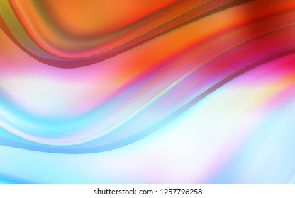 Light Blue, Red vector background with bubble shapes. A completely new color illustration in marble style. The elegant pattern for brand book.
