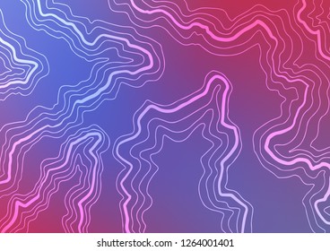 Light Blue, Red vector background with curved circles. Blurred geometric sample with gradient bubbles.  Pattern for your business design.