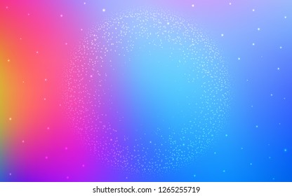 Light Blue, Red vector background with galaxy stars. Modern abstract illustration with Big Dipper stars. Pattern for astronomy websites.
