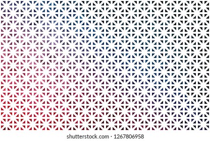 Light Blue, Red vector background with triangles. Beautiful illustration with triangles in nature style. Template for wallpapers.