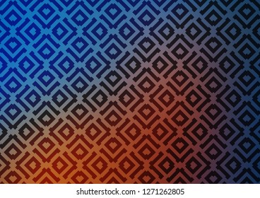 Light Blue, Red vector background with lines, rhombuses. Colorful decorative design in simple style with lines, rhombuses. Pattern for websites, landing pages.