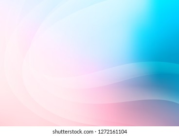 Light Blue, Red vector background with bent lines. A vague circumflex abstract illustration with gradient. Marble design for your web site.