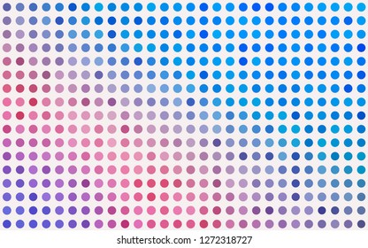 Light Blue, Red vector background with bubbles. Blurred decorative design in abstract style with bubbles. Design for business adverts.