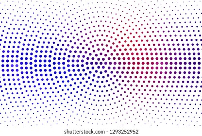 Light Blue, Red vector  background with spots. Blurred bubbles on abstract background with colorful gradient. Pattern for ads, leaflets.