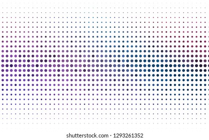 Light Blue, Red vector background with bubbles. Blurred bubbles on abstract background with colorful gradient. Pattern for ads, booklets.