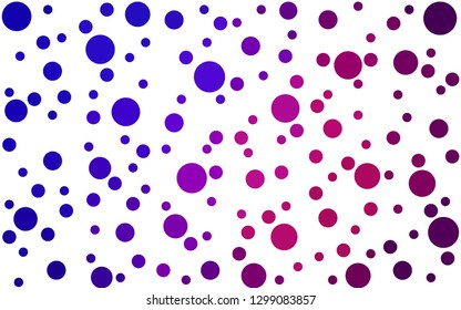 Light Blue, Red vector  background with bubbles. Beautiful colored illustration with blurred circles in nature style. Pattern for futuristic ad, booklets.