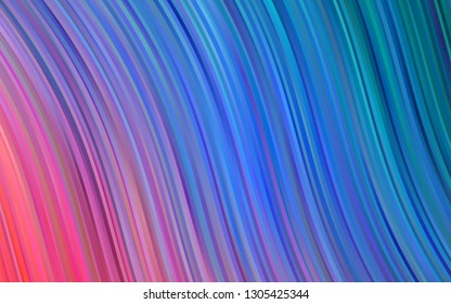 Light Blue, Red vector background with bubble shapes. Shining crooked illustration in marble style. Pattern for your business design.