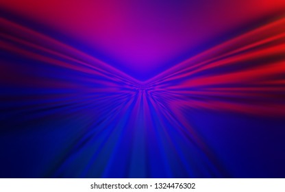 Light Blue, Red vector background with curved lines. A shining illustration, which consists of curved lines. Template for cell phone screens.