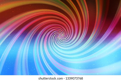 Light Blue, Red vector background with galaxy stars. Modern abstract illustration with Big Dipper stars. Smart design for your business advert.