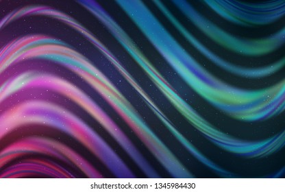 Light Blue, Red vector background with galaxy stars. Shining illustration with sky stars on abstract template. Smart design for your business advert.