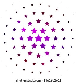 Light Blue, Red vector background with small and big stars. Decorative illustration with stars on abstract template. Best design for your ad, poster, banner.