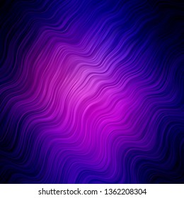 Light Blue, Red vector background with curved lines. Illustration in abstract style with gradient curved.  Design for your business promotion.