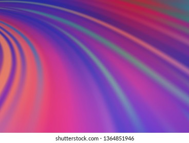 Light Blue, Red vector background with abstract lines. Modern gradient abstract illustration with bandy lines. The elegant pattern for brand book.