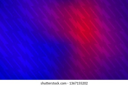 Light Blue, Red vector background with straight lines. Lines on blurred abstract background with gradient. Pattern for your busines websites.