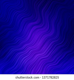 Light Blue, Red vector background with curved lines. Colorful abstract illustration with gradient curves. Pattern for websites, landing pages.