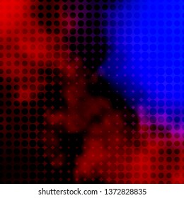 Light Blue, Red vector background with circles. Abstract decorative design in gradient style with bubbles. Pattern for booklets, leaflets.