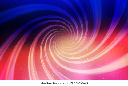 Light Blue, Red vector background with galaxy stars. Modern abstract illustration with Big Dipper stars. Template for cosmic backgrounds.